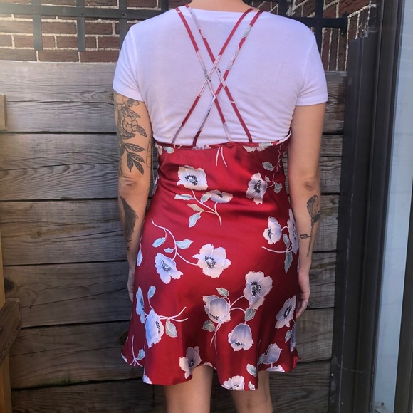 NWT 90s style floral satin slip - Picture 4 of 6